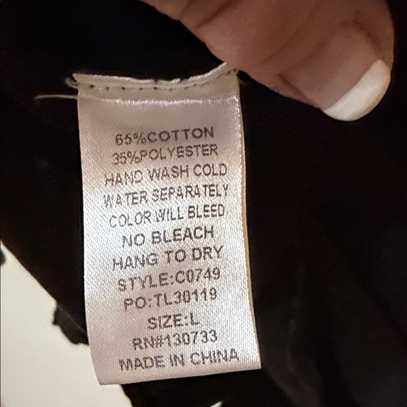 Black Ruffled Button-Up Top - Picture 11 of 11